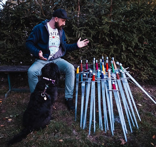 Swords with dog